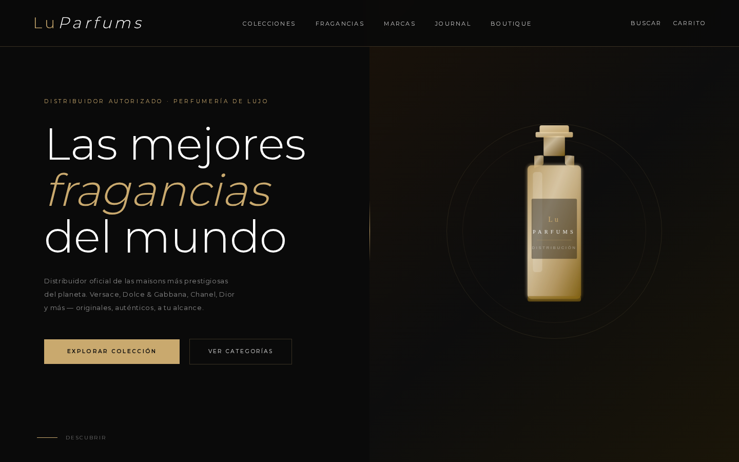 Lu Parfums — E-commerce de Fragancias de Lujo